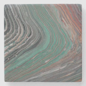 Wüstenregen Steinuntersetzer (Vorderseite)