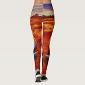 Wüstenregen: Vintage Car vergessen Leggings (Rückseite)