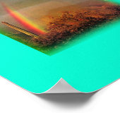 Wüstenregenbogen-Druck Poster (Ecke)