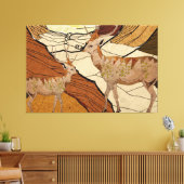 Wüstenreh Leinwanddruck (Insitu (Wohnzimmer))