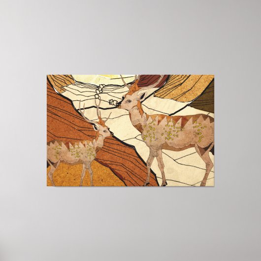 Wüstenreh Leinwanddruck (Vorderseite)