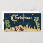 Wüstenreisende Weihnachtsgrußkarte Feiertagskarte (Vorne/Hinten)