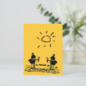 Wüstenreiter Postkarte (Stehend Vorderseite)