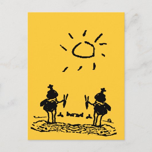 Wüstenreiter Postkarte (Vorderseite)