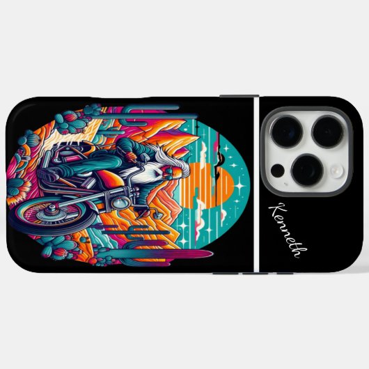 Wüstenreiter-Sonnenuntergang Case-Mate iPhone Hülle (Rückseite (Horizontal))