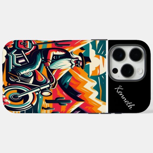 Wüstenreiter Sunset Case-Mate iPhone Hülle (Rückseite (Horizontal))