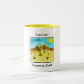 Wüstenriesen von Saguaro Zweifarbige Tasse (Mittel)