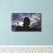 Wüstenrock-Silhouette: Arches National Park Foto Leinwanddruck (Insitu (Holzboden))