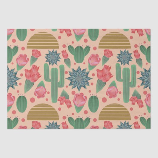 Wüstenrosa Seidenpapier (Vorderseite)