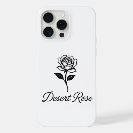 Wüstenrose iPhone Hülle (Rückseite)