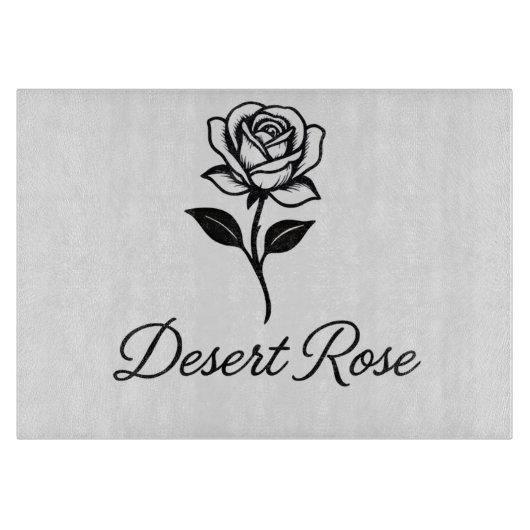 Wüstenrose Schneidebrett (Vorderseite)