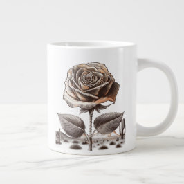 Wüstenrose, Vintage-Botanikblume Jumbo-Tasse