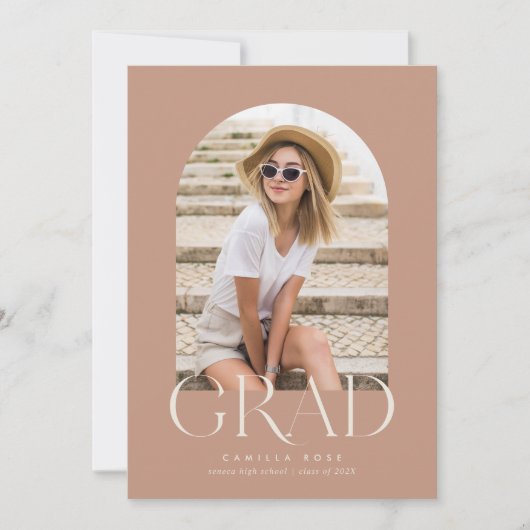 Wüstenrot Moderner Minimalistischer Abschluss Ankündigung (Vorderseite)