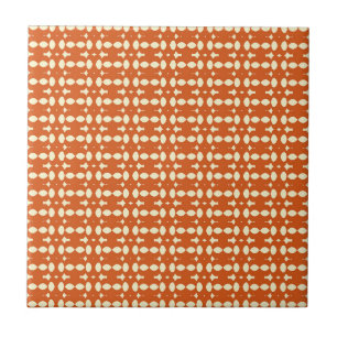 Wüstenröte Afrikanische Terrakotta Geometrisch Fliese