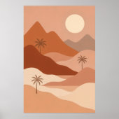 Wüstenruhe | Boho-Stil-Wandkunst Poster (Vorne)