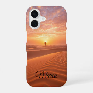 Wüstenruhe – Goldene Dünen bei Sonnenuntergang Fin iPhone 16 Hülle