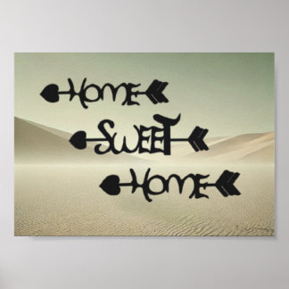 Wüstenruhe – Zuhause im Sanddünen Poster