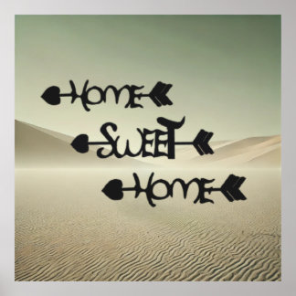 Wüstenruhe – Zuhause im Sanddünen Poster