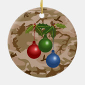 Wüstensand Camouflage Runde Ornamente (Hinten)