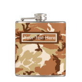 Wüstensand der USA Camouflage 6 oz oder 8 oz Flask Flachmann (Vorderseite)
