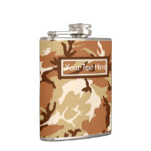 Wüstensand der USA Camouflage 6 oz oder 8 oz Flask Flachmann (Rechts)