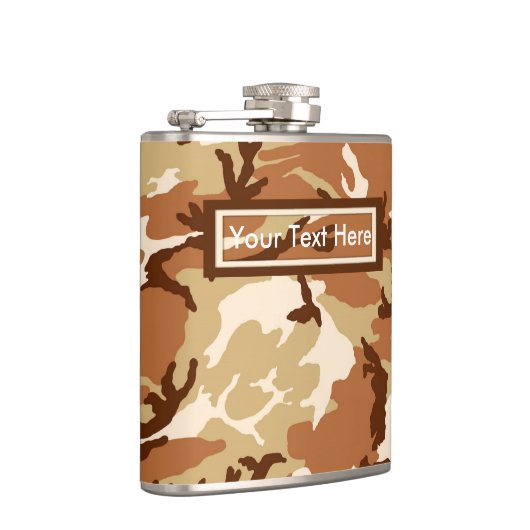 Wüstensand der USA Camouflage 6 oz oder 8 oz Flask Flachmann (Rechts)