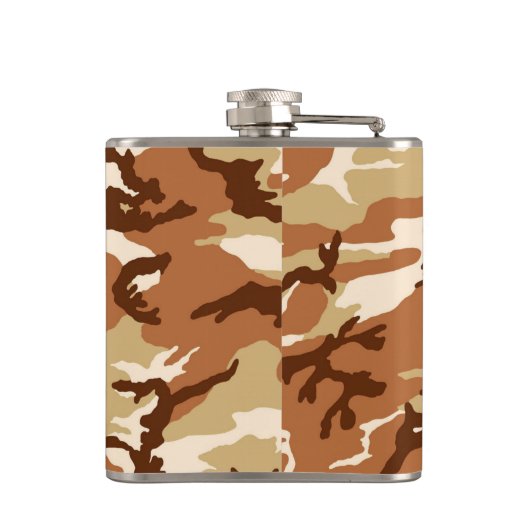 Wüstensand der USA Camouflage 6 oz oder 8 oz Flask Flachmann (Rückseite)