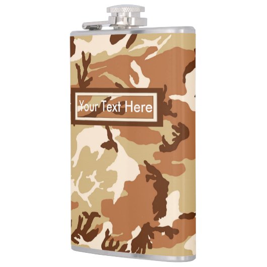 Wüstensand der USA Camouflage 6 oz oder 8 oz Flask Flachmann (Links)