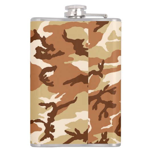 Wüstensand der USA Camouflage 6 oz oder 8 oz Flask Flachmann (Rückseite)