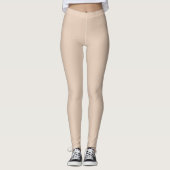 Wüstensand, Schlicht Leggings (Vorderseite)