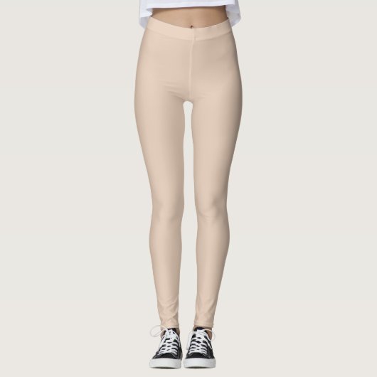 Wüstensand, Schlicht Leggings (Vorderseite)