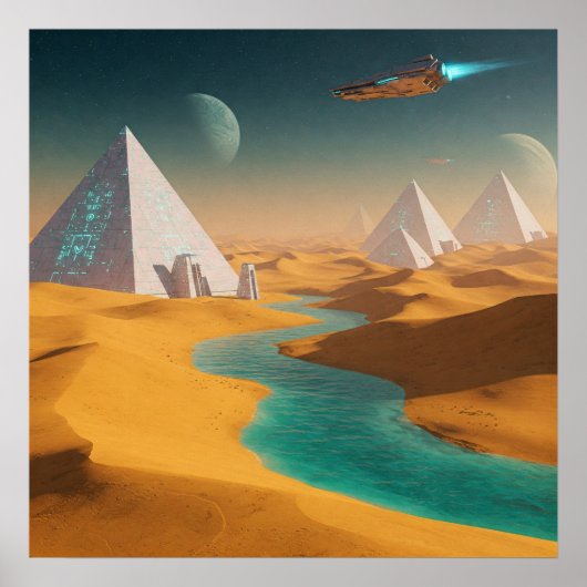 Wüstensande Poster (Vorne)