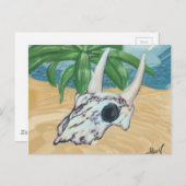 Wüstenschädel Postkarte (Vorne/Hinten)