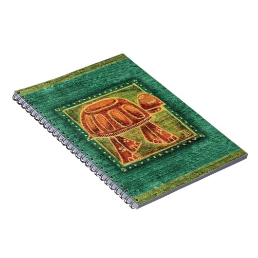 Wüstenschildkröte im Öl-Pastell Notizblock (Rechte Seite)