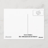 Wüstenschildkröte Postkarte (Rückseite)