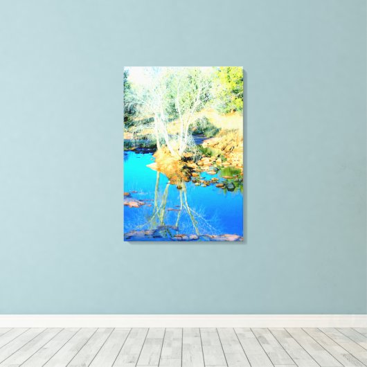 Wüstenschlauch Leinwanddruck (Insitu (Holzboden))