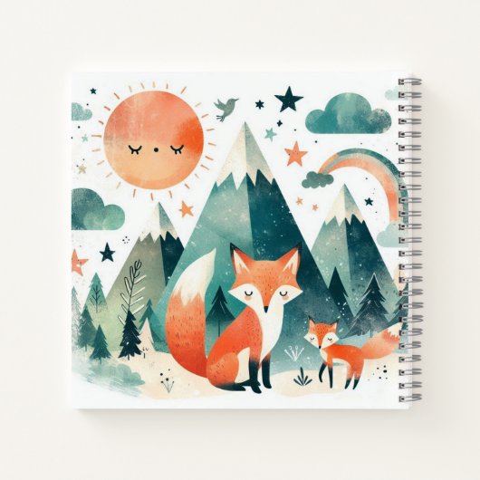 Wüstenschnecken - Fox & Pup bei Sunset Notizblock (Rückseite)