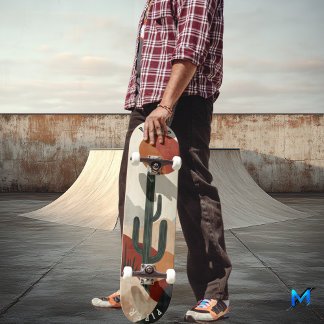 Wüstenskateboard - Minimalistisch Boho Natural Skateboard