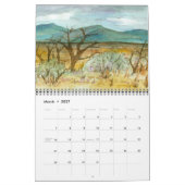 Wüstenskizzen Entdecken Sie Nevada Wasserfarbe Kalender (Mär 2027)