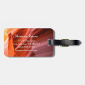 Wüstenslot Canyon oder Ihr Foto Weißer Name & Info Gepäckanhänger (Rückseite horizontal)