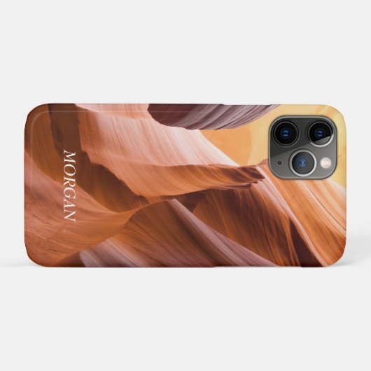 Wüstenslot Canyon oder Ihr Foto, Weißer Name iPhon Case-Mate iPhone Hülle (Rückseite (Horizontal))