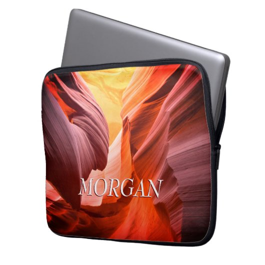 Wüstenslot Canyon oder Ihr Foto, Weißname, Vs 2 Laptopschutzhülle (Vorderseite Links)