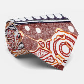 Wüstenspuren Aborigine-Krawatte Krawatte (Gerollt)