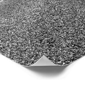 Wüstenstraße in Schwarz und Weiß Poster (Ecke)