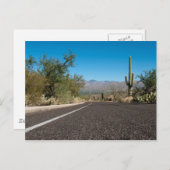 Wüstenstraße Postkarte (Vorne/Hinten)