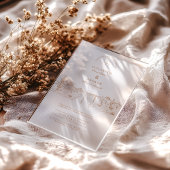 Wüstenstraße Western Wedding Acryleinladungen