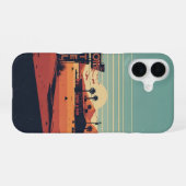 Wüstenstraßen-Motel iPhone 16 Hülle (Rückseite (Horizontal))