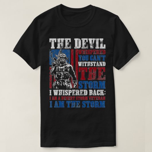 Wüstensturm Veteran Cant widerstehen dem Sturm I b T-Shirt (Design vorne)