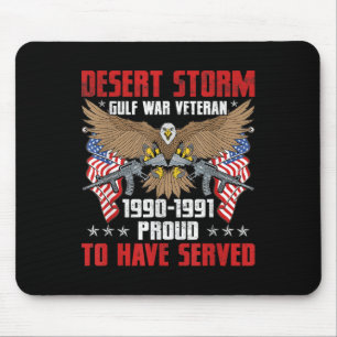 Wüstensturm Veteran Pride Persischer Golfkrieg Mousepad