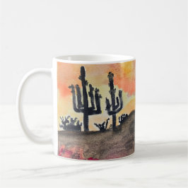 Wüstenstürmische Nacht Kaffeetasse